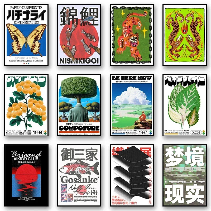 Assorted Japanese Posters (Vintage)