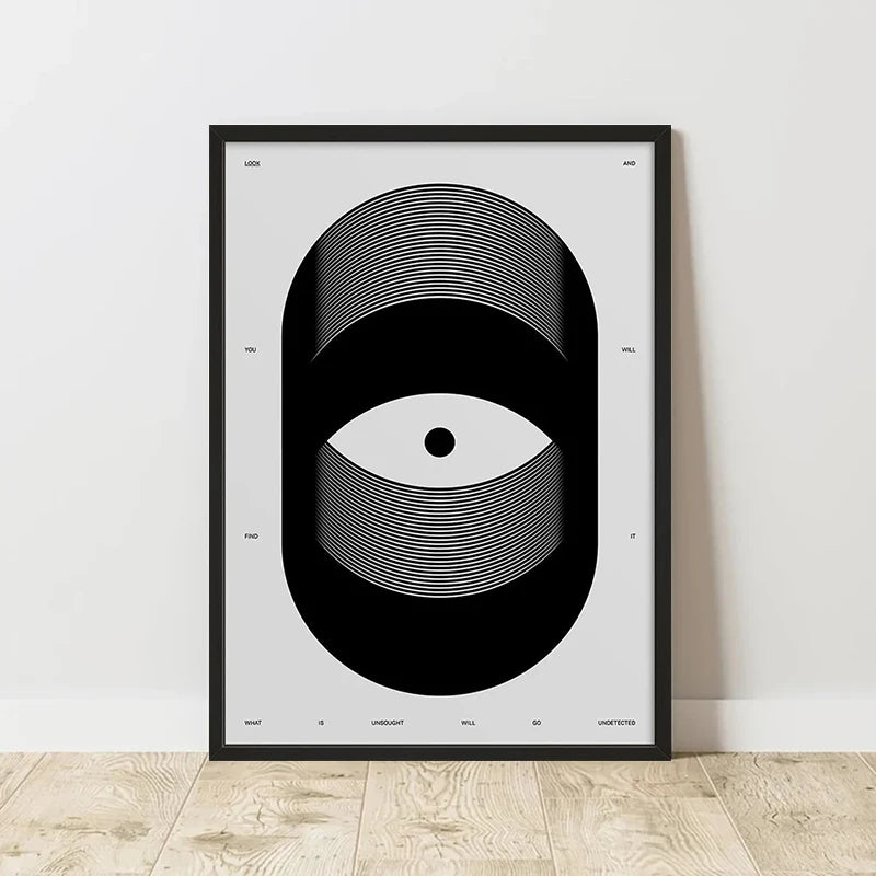 Classic Abstract Art Poster, Retro Abstract Image Printing Art Canvas Painting, Used for Home Room Wall Decoration, Frameless