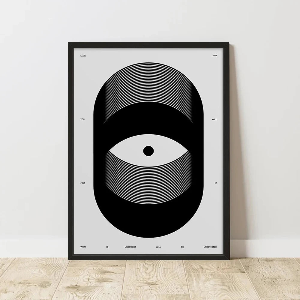 Classic Abstract Art Poster, Retro Abstract Image Printing Art Canvas Painting, Used for Home Room Wall Decoration, Frameless