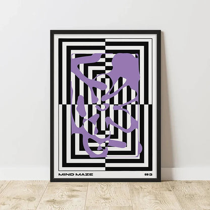 Classic Abstract Art Poster, Retro Abstract Image Printing Art Canvas Painting, Used for Home Room Wall Decoration, Frameless