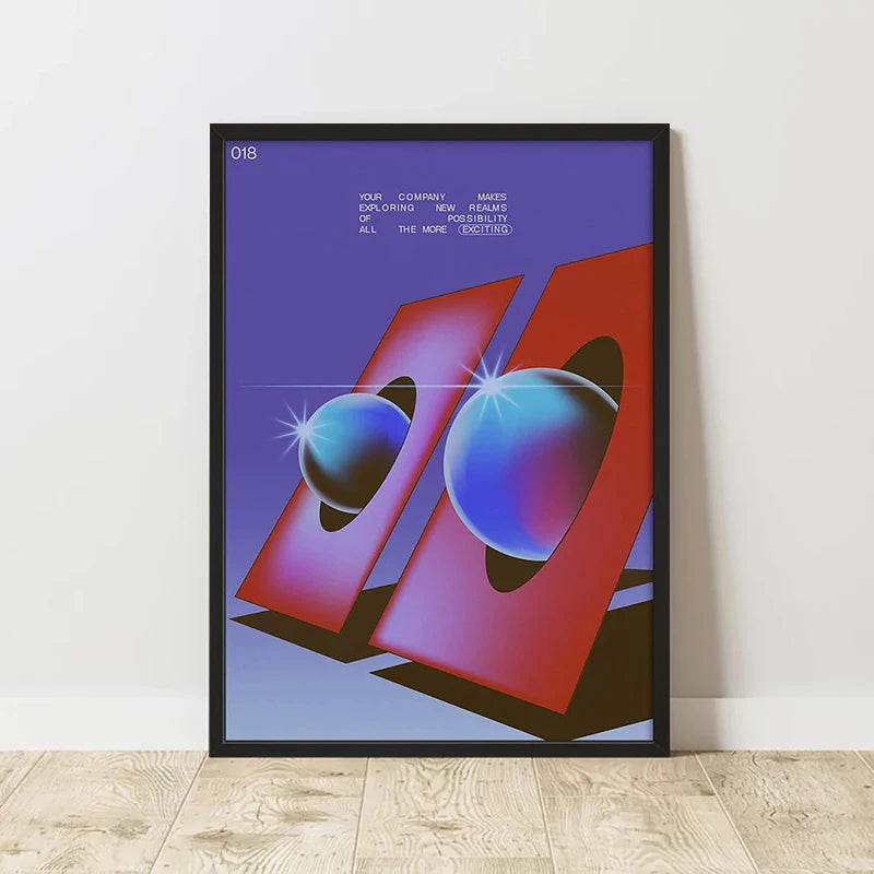 Classic Abstract Art Poster, Retro Abstract Image Printing Art Canvas Painting, Used for Home Room Wall Decoration, Frameless