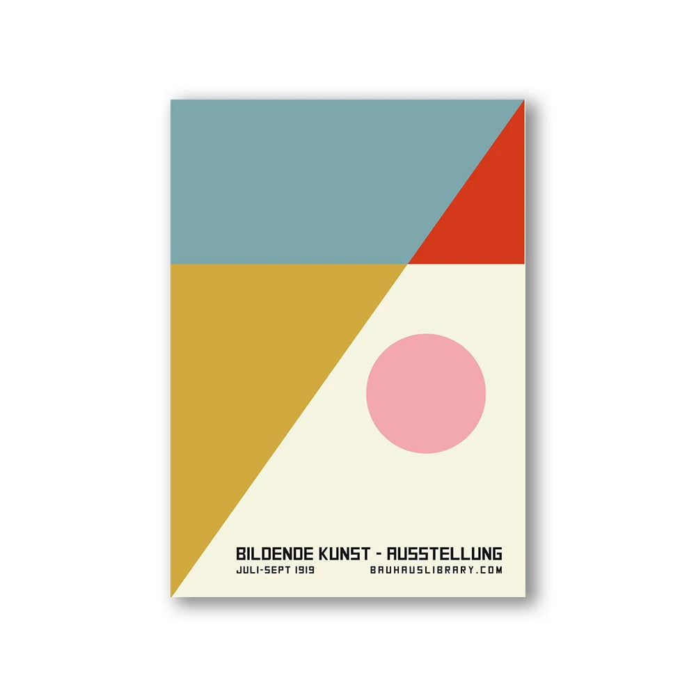 Modern Abstract Architecture Wall Art Poster Prints Bauhaus Nordic Aesthetics Canvas Painting Picture for Living Room Home Decor