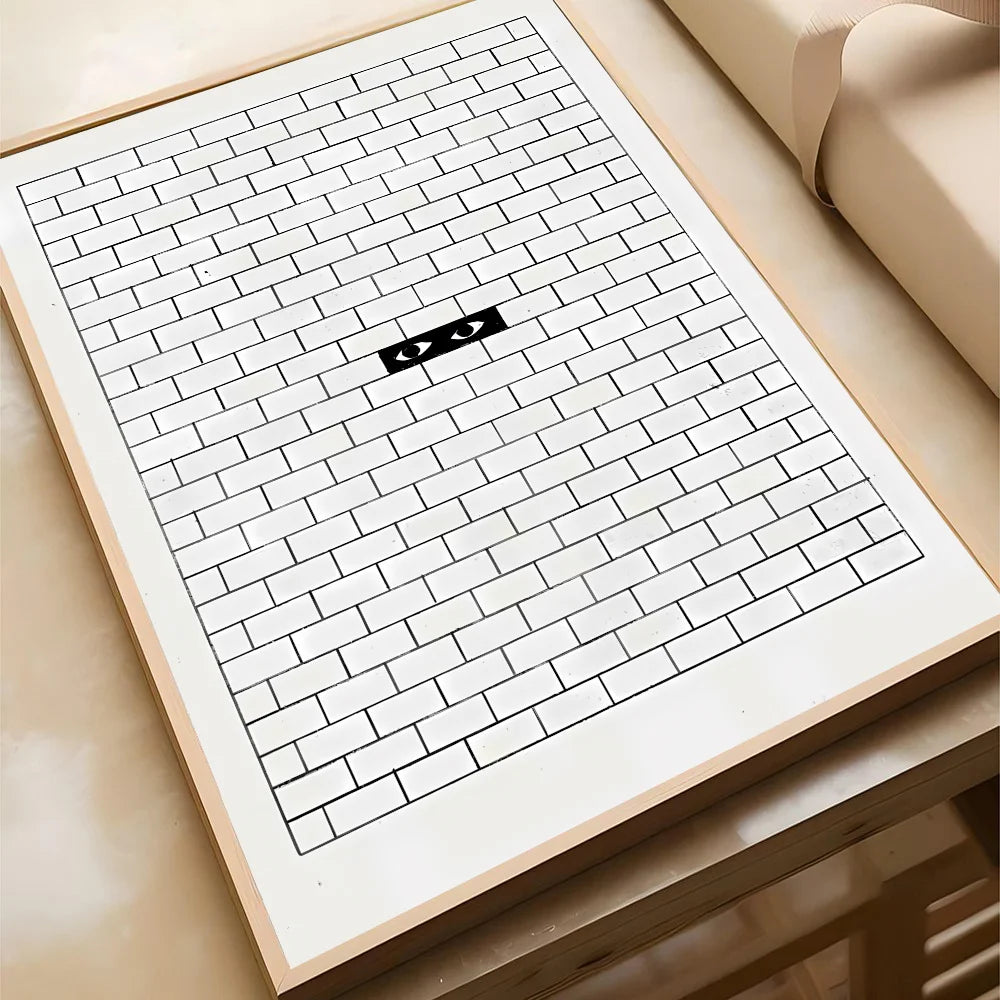 Vintage Abstract Feed Your Mind Classic Self Care Wall Art Poster Paper Print Home Living Room Bedroom Entrance Bar Cafe Art