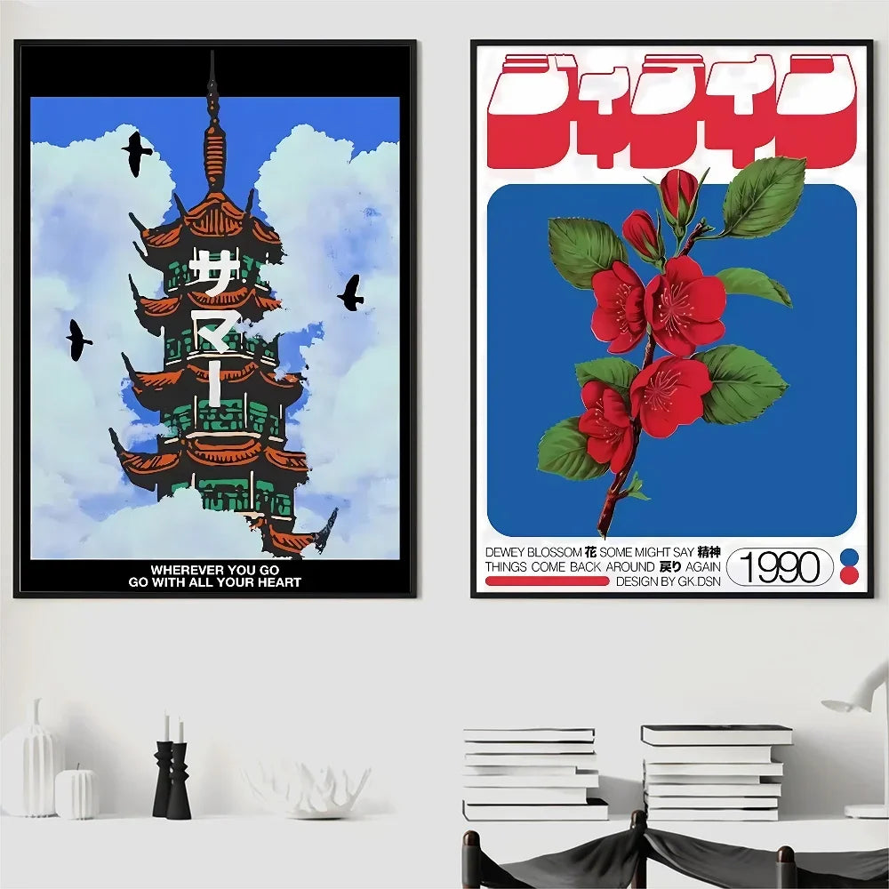 Vintage Abstract Feed Your Mind Classic Self Care Wall Art Poster Paper Print Home Living Room Bedroom Entrance Bar Cafe Art