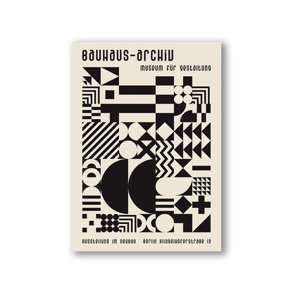 Modern Abstract Architecture Wall Art Poster Prints Bauhaus Nordic Aesthetics Canvas Painting Picture for Living Room Home Decor