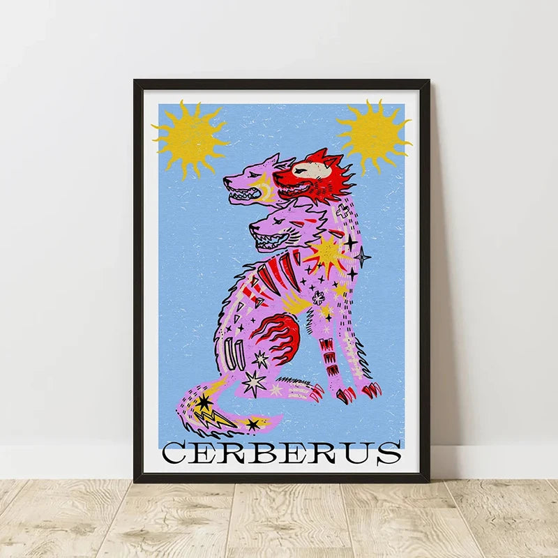 Classic Abstract Art Poster, Retro Abstract Image Printing Art Canvas Painting, Used for Home Room Wall Decoration, Frameless