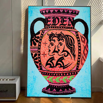 Classic Abstract Retro Poster Stickers Art Wall Murals Decor Game Room Decor Gifts Kawaii HD Painting Cat Cars