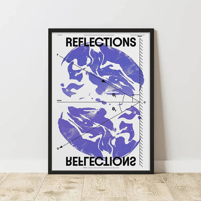 Classic Abstract Art Poster, Retro Abstract Image Printing Art Canvas Painting, Used for Home Room Wall Decoration, Frameless