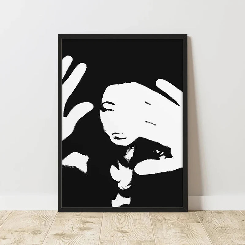 Classic Abstract Art Poster, Retro Abstract Image Printing Art Canvas Painting, Used for Home Room Wall Decoration, Frameless