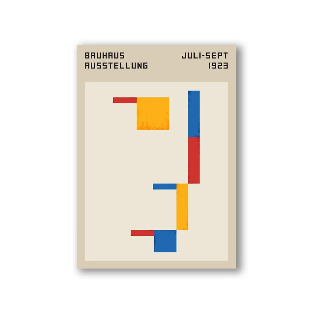 Modern Abstract Architecture Wall Art Poster Prints Bauhaus Nordic Aesthetics Canvas Painting Picture for Living Room Home Decor