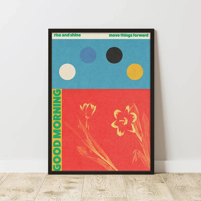 Classic Abstract Art Poster, Retro Abstract Image Printing Art Canvas Painting, Used for Home Room Wall Decoration, Frameless