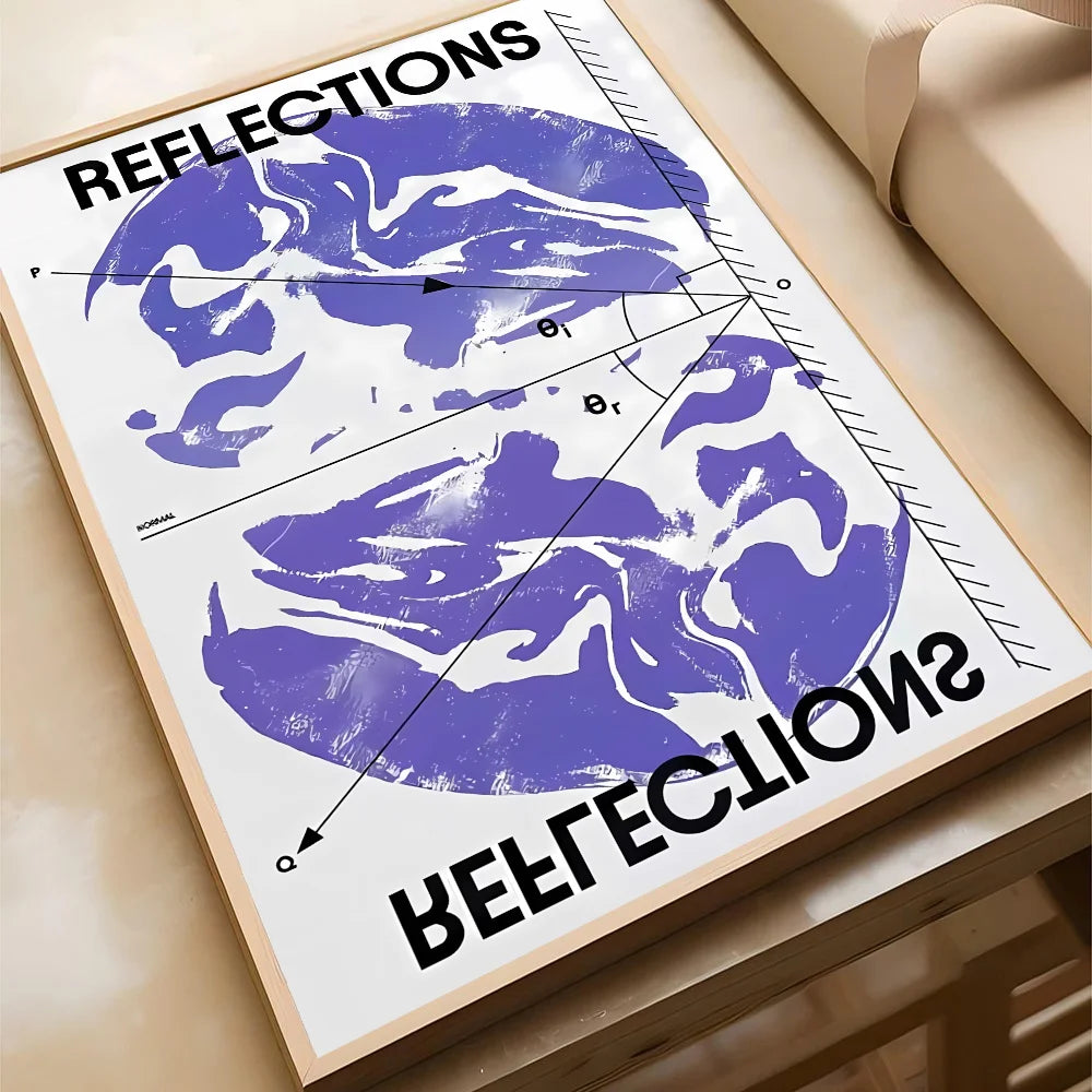 Vintage Abstract Feed Your Mind Classic Self Care Wall Art Poster Paper Print Home Living Room Bedroom Entrance Bar Cafe Art