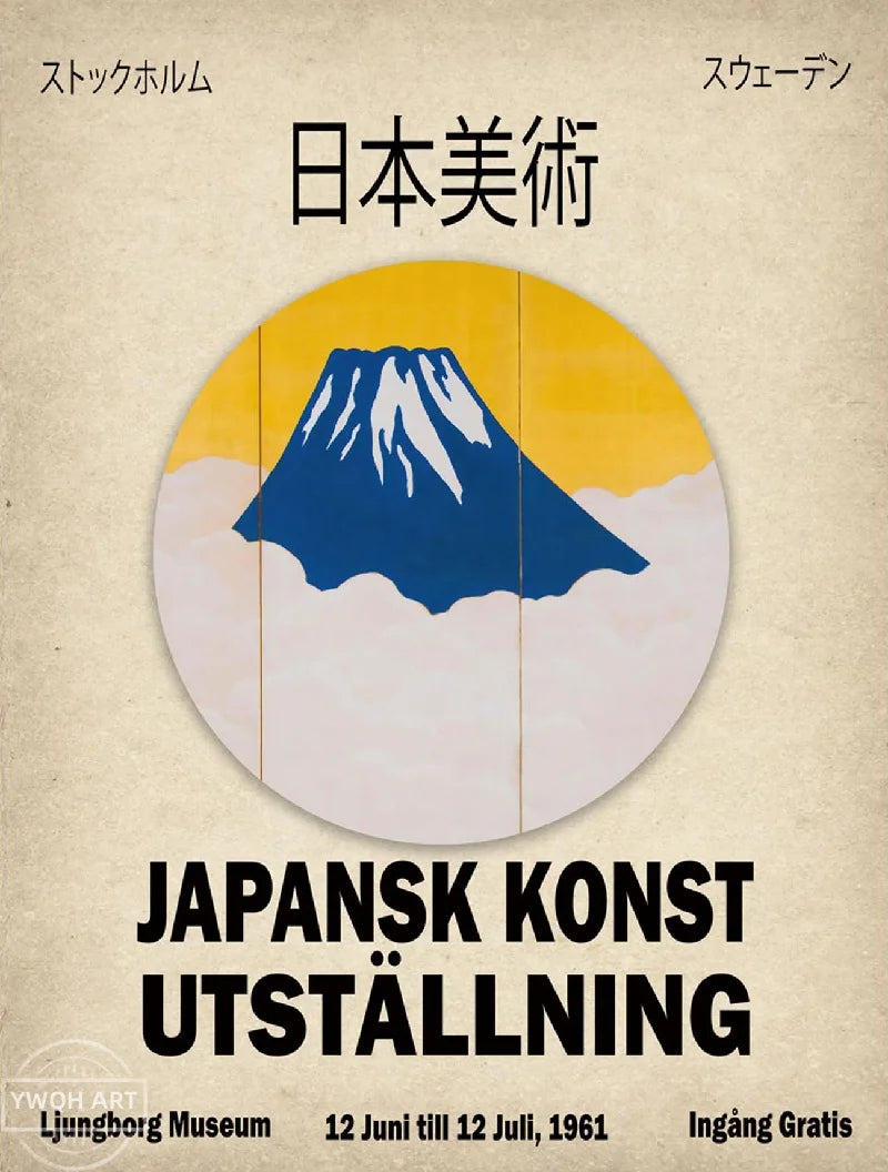 Modern Abstract Japanese Print Hokusai Posters Japan Picture Retro Exhibition Canvas Painting Wall Art Home Decor Mural Cuadros