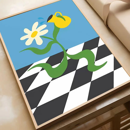 Vintage Abstract Feed Your Mind Classic Self Care Wall Art Poster Paper Print Home Living Room Bedroom Entrance Bar Cafe Art